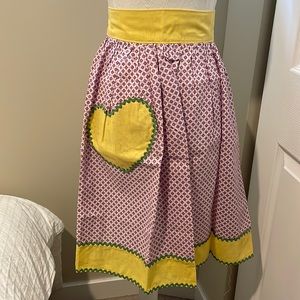 Handcrafted cotton apron